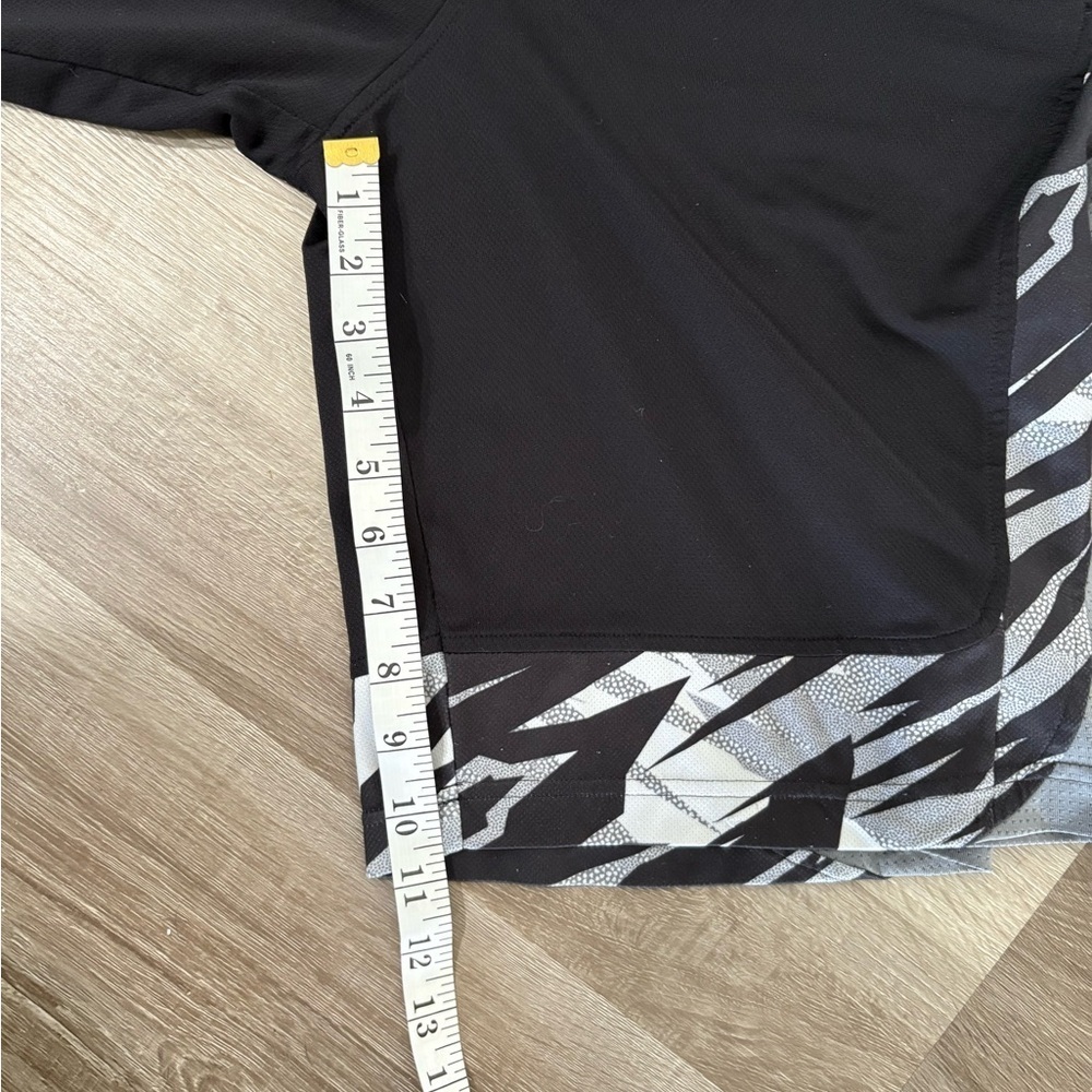 Adidas Men's Black and Gray Patterned Athletic Shorts - Picture 7 of 7